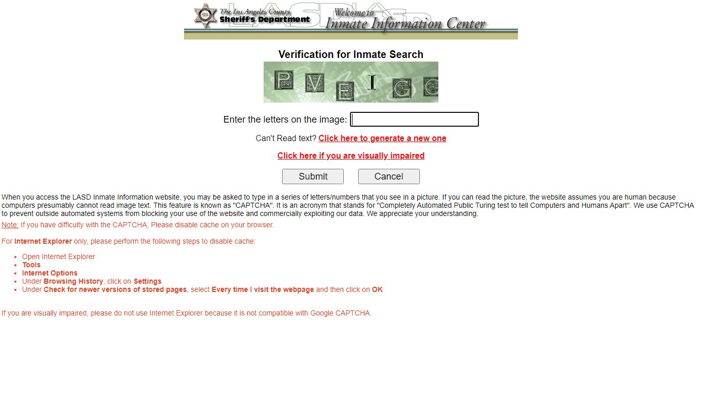 LASD Inmate Information Center - Inmate Search - Los Angeles County ...